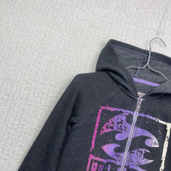 VTG Y2K Billabong Billy Girls Hoodie Zip Up Girl Sz M Skater Grunge Grey Surf - Picture 4 of 14